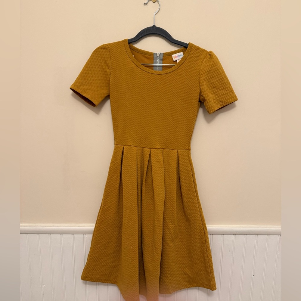 LuLaRoe XXS Dress in Mustard